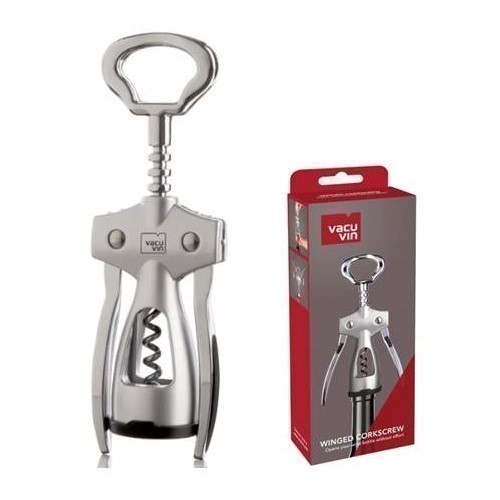 SACACORCHOS VACU VIN ALAS SILVER